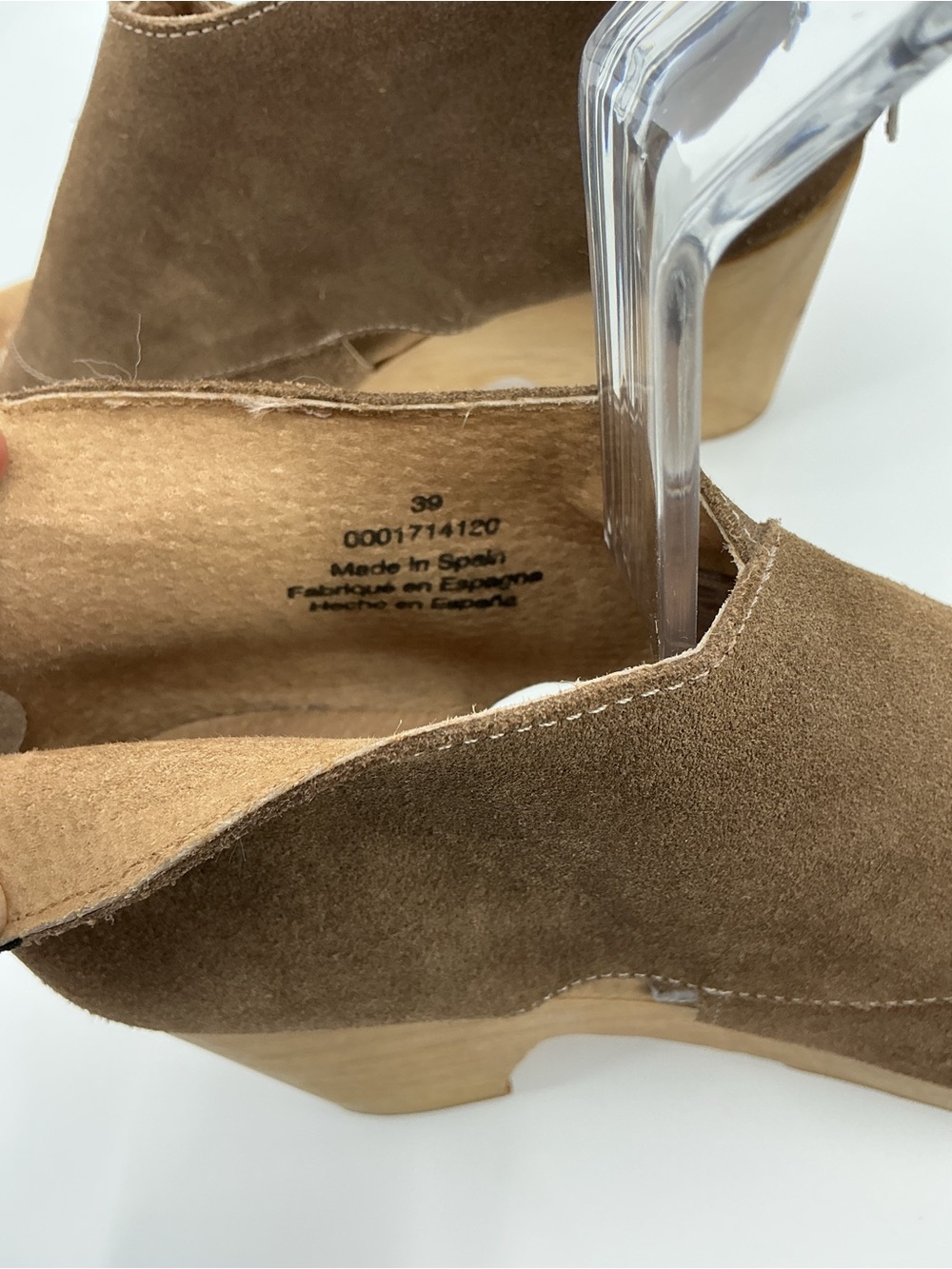 Free People Parker Clog Brown Nubuck Platform Shoe - Picture 9 of 16